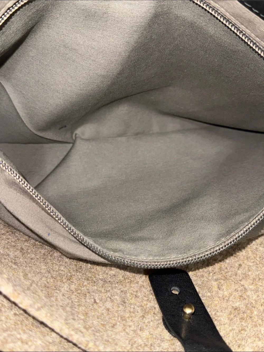 Skagen Tan Canvas Messenger Bag with Black Straps